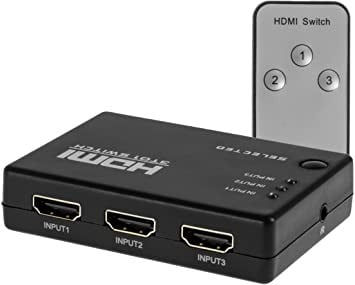 SWITCH HDMI 3 ENTRADAS 1 SALIDA CON CONTROL GENÉRICO