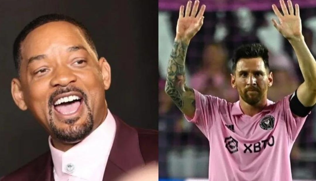 ¡Momento épico! Will Smith explotó de felicidad al encontrarse con Messi