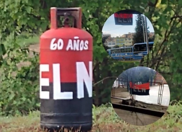 ¡Reprochable! ELN utiliza banderas y símbolos terroristas en municipios para celebrar su aniversario