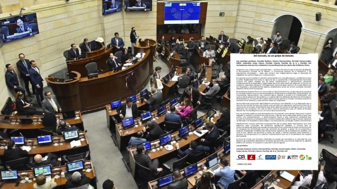 Partidos denuncian “golpe de Estado” tras decreto de consulta de Petro
