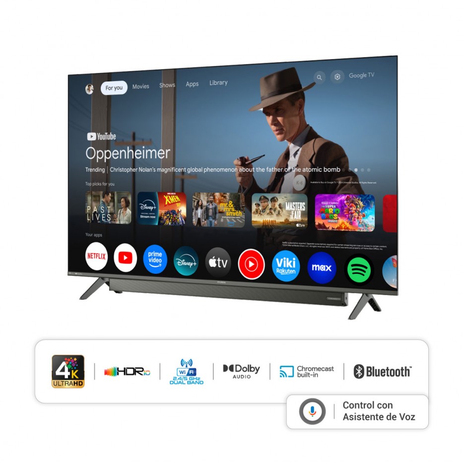 Televisor con Barra HYUNDAI SMART 65