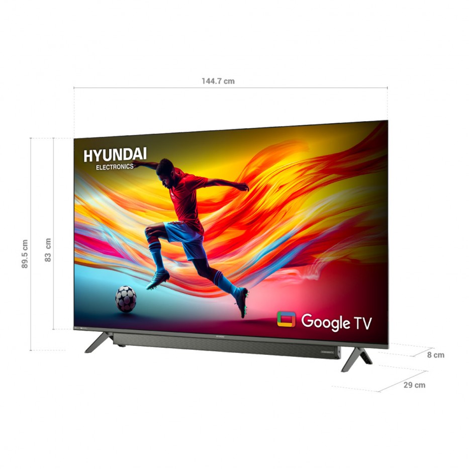 Televisor con Barra HYUNDAI SMART 65