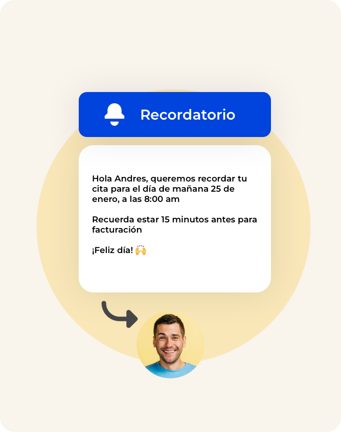 Recordatorio, chatbot, automatización