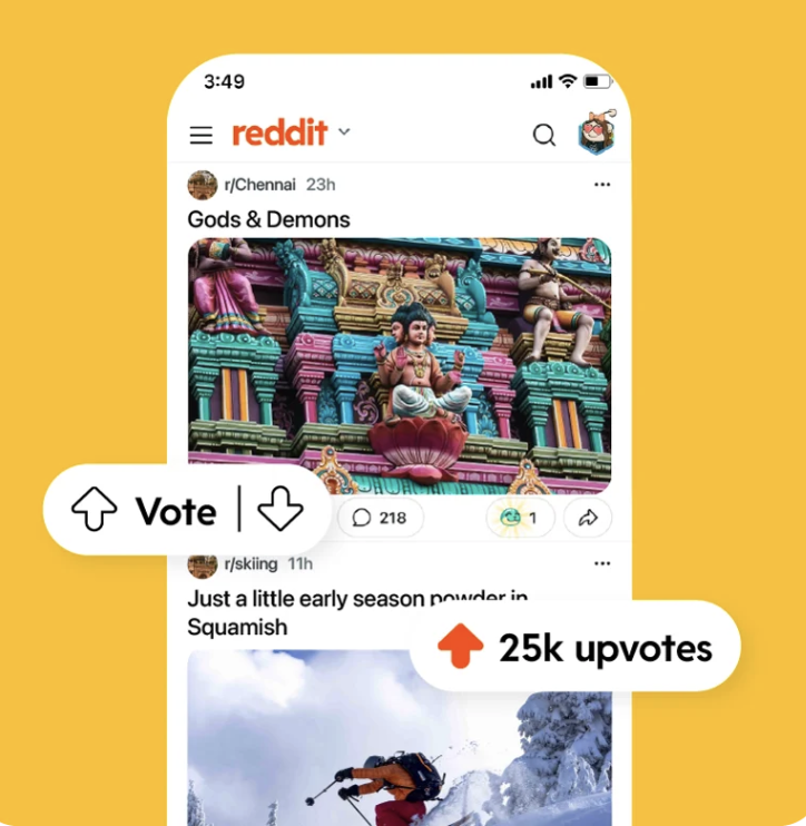 Reddit votaciones
