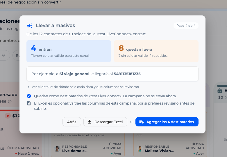 negociaciones liveconnect crm pipeline