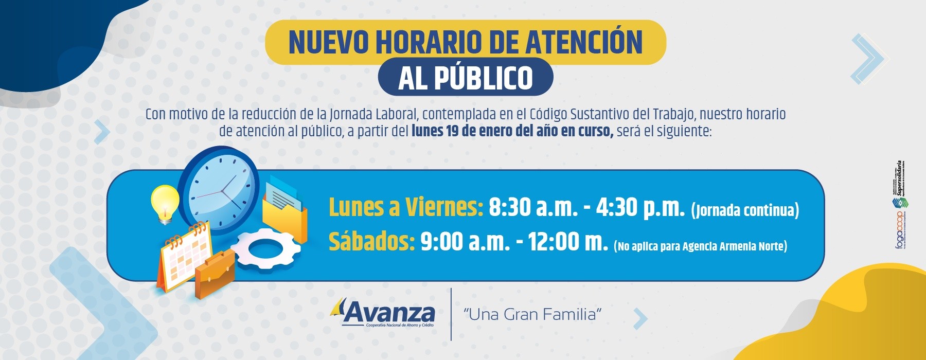 Galería Principal Avanza Cooperativa Nacional de Ahorro y Crédito