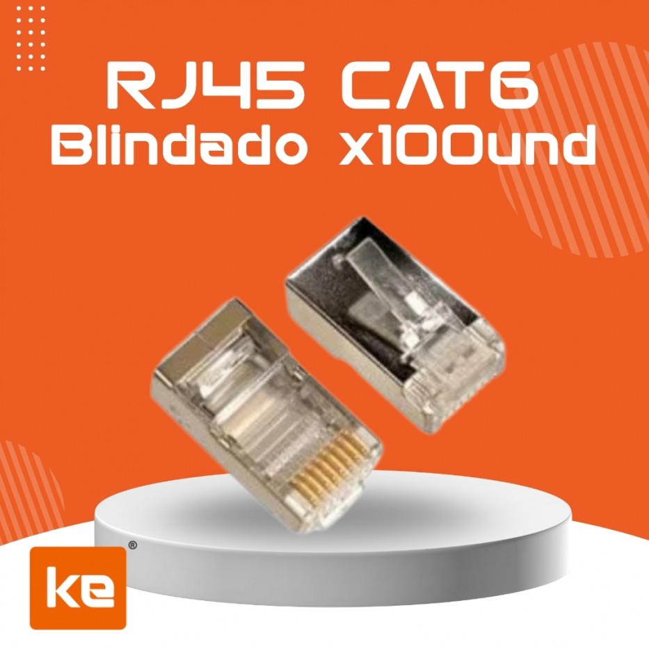 RJ45 CAT5 BLINDADO X 1000 UNDS