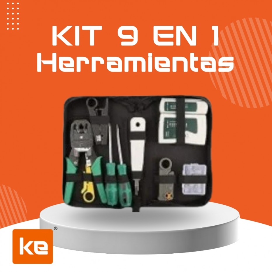 KIT HERRAMIENTAS 9 EN 1 MIOKEE