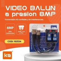 VIDEO BALUN A PRESIÓN 8 MEGAPIXELES KE800