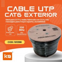 CABLE UTP CAT6 EXTERIOR 305 METROS