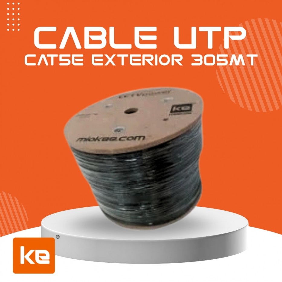 CABLE UTP CAT5E EXTERIOR 305 METROS