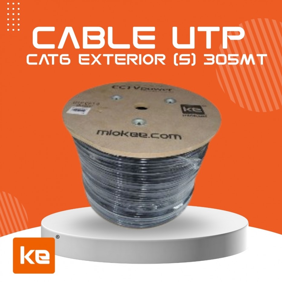 CABLE UTP CAT6 EXTERIOR 305M (S)