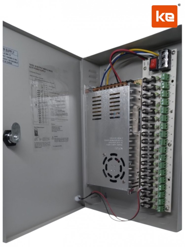 FUENTE CENTRALIZADA MIOKEE POWER SUPLY 12V 30A GARANTIA 3 MESES