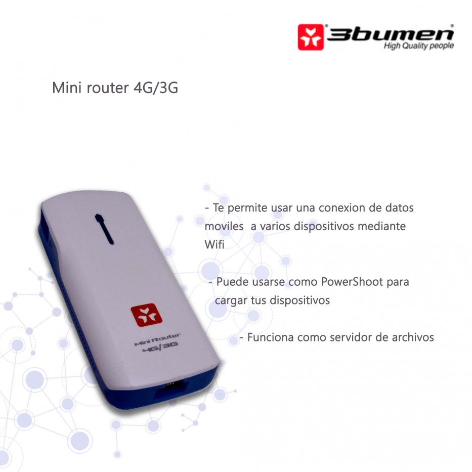 MINI ROUTER PORTATIL 4G/3G