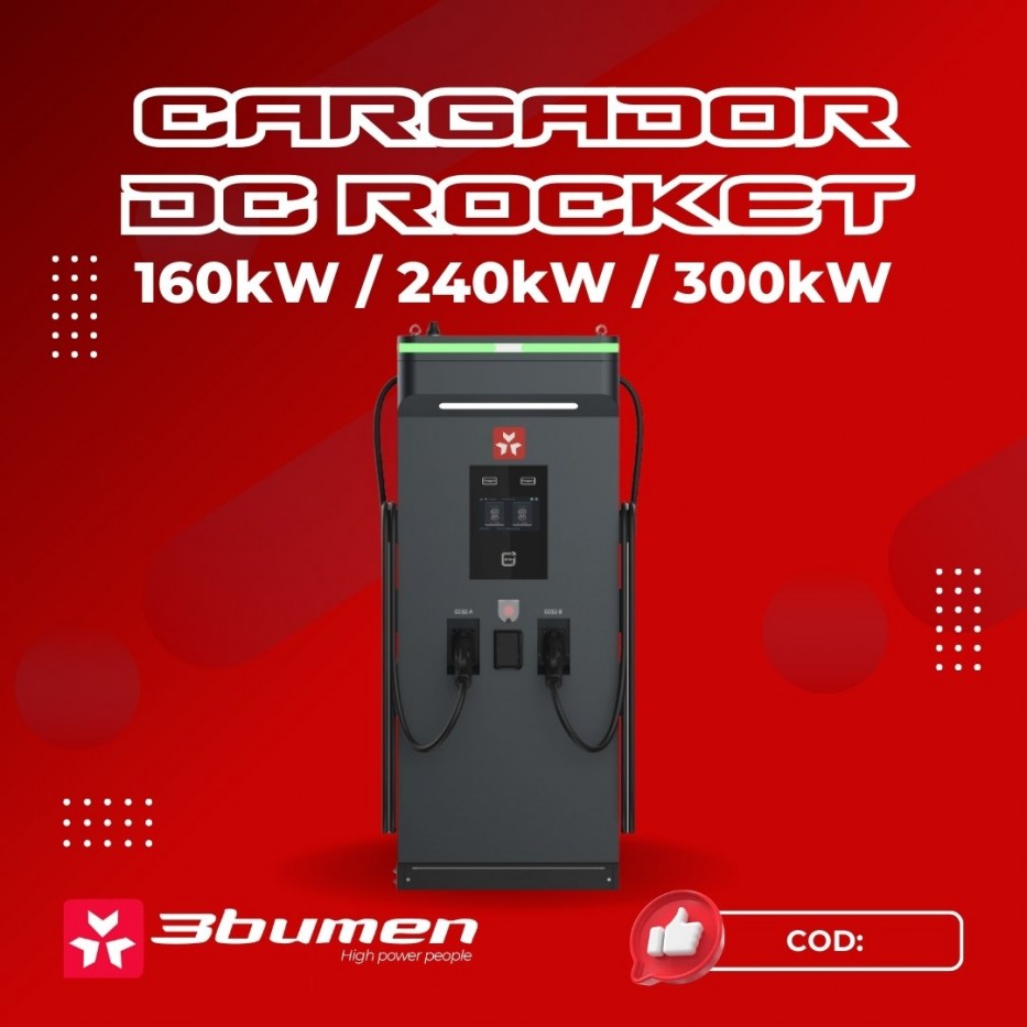 CARGADOR RÁPIDO DC – ROCKET SERIES 160kW / 240kW / 300kW