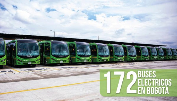 Inicio de Operaciones 172 Buses Electricos en bogotá