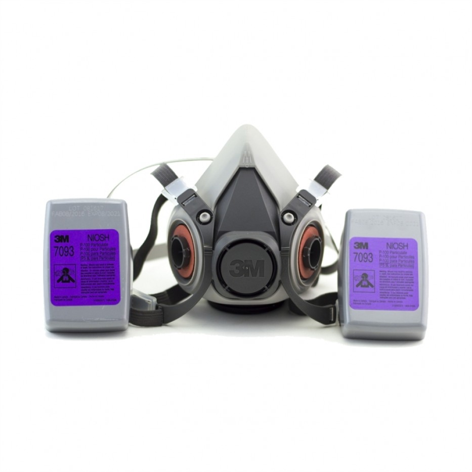 Respirador Media Cara 6200  + Filtros P100