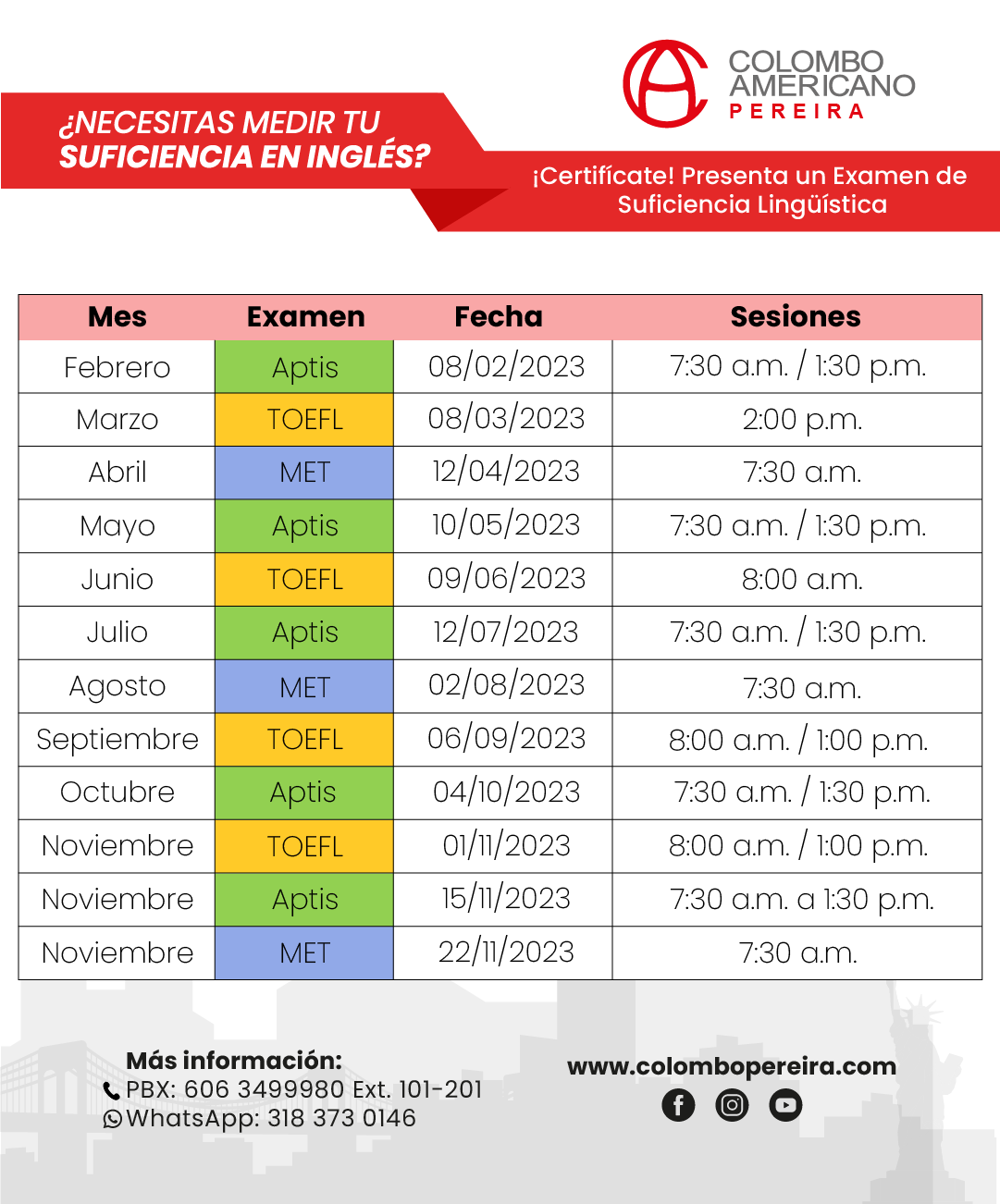 Exámenes de Suficiencia Lingüística