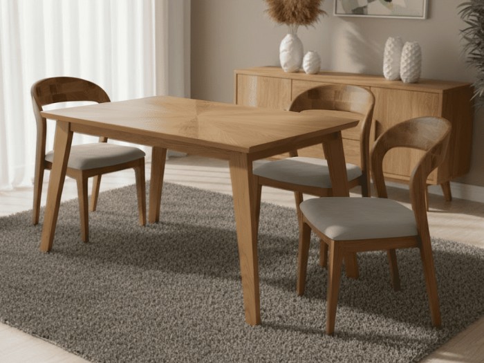 MESA DE COMEDOR TRIADA DE 4ptos Y 6ptos