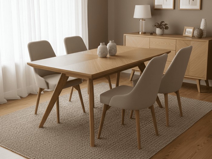 MESA DE COMEDOR MONPOX DE 4 ptos Y 6 ptos