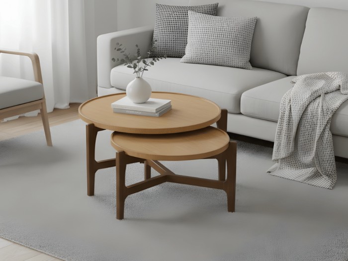 MESAS DE CENTRO PIZARRO ALTA Y BAJA C/U