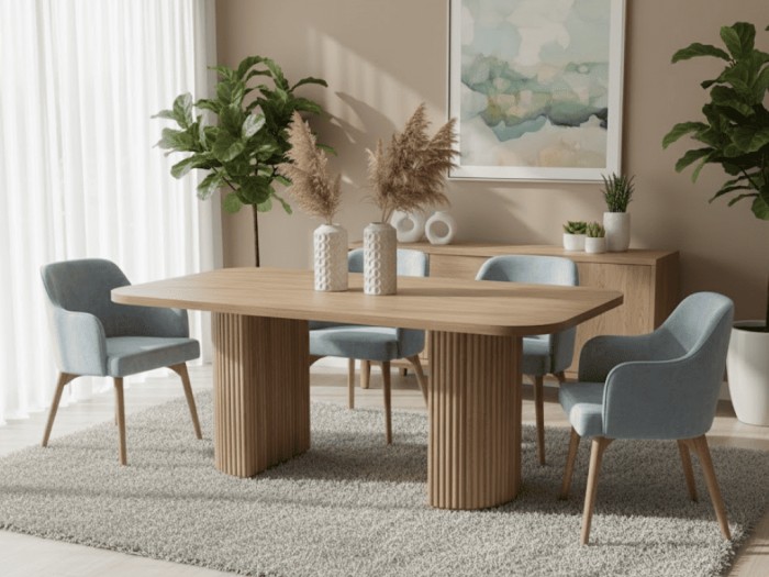 MESA DE COMEDOR BALI DE 4 ptos Y 6 ptos