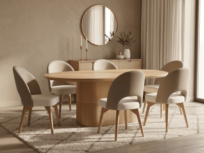 MESA DE COMEDOR LARISSA DE 4 ptos Y 6 ptos