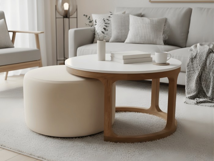 MESA DE CENTRO LENON+PUFF