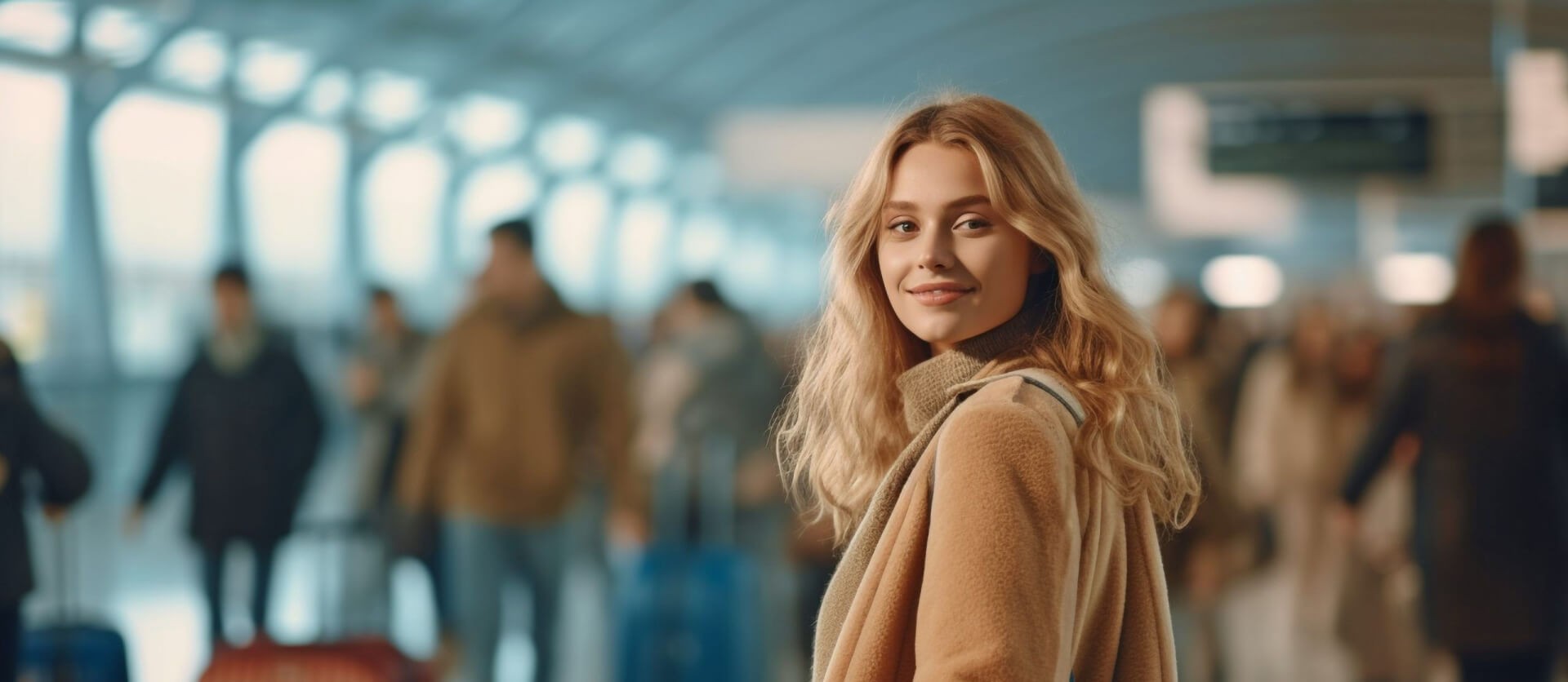 Banner de *Bienvenidos* Aeropuerto Internacional Matecaña