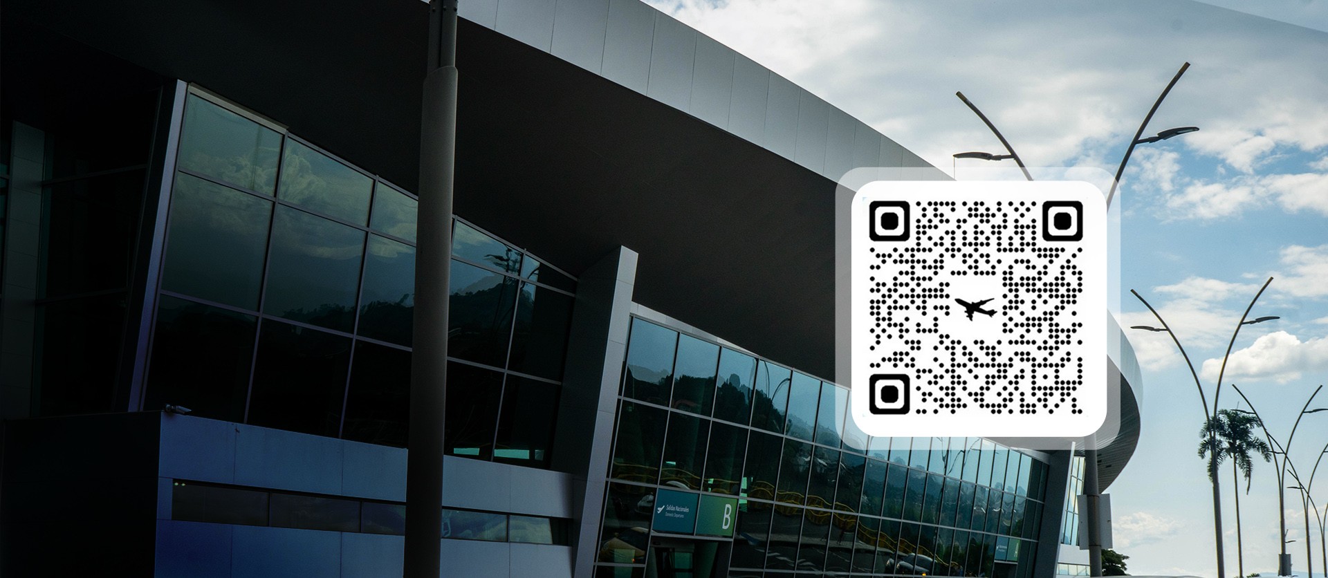 Banner de Encuentra aquí *Información de tu vuelo*  Find your flight information here