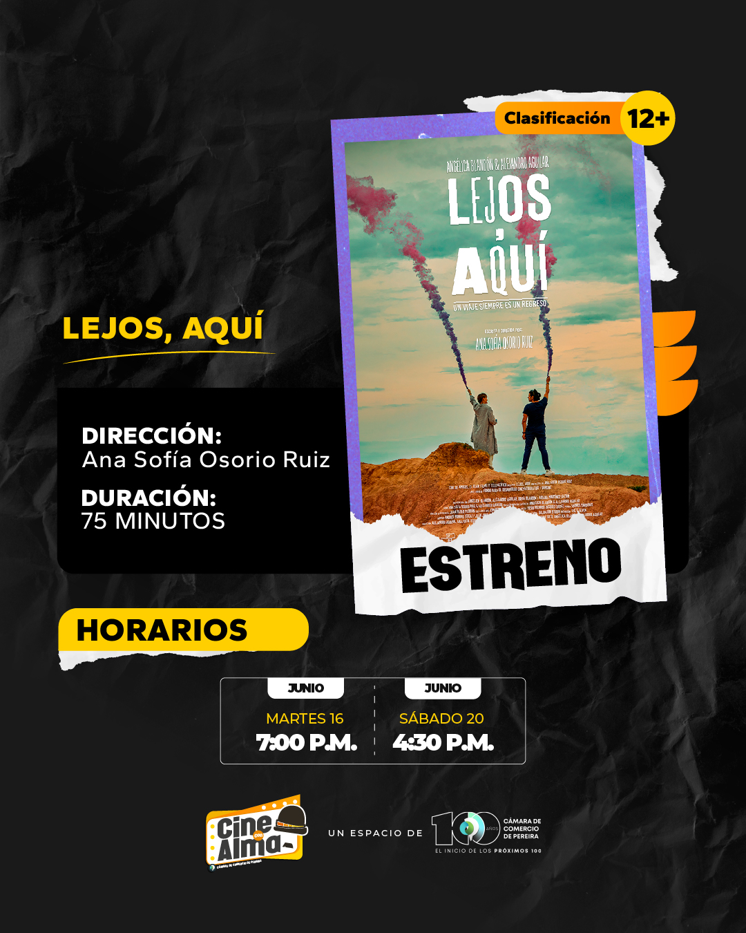 LEJOS, AQUÍ