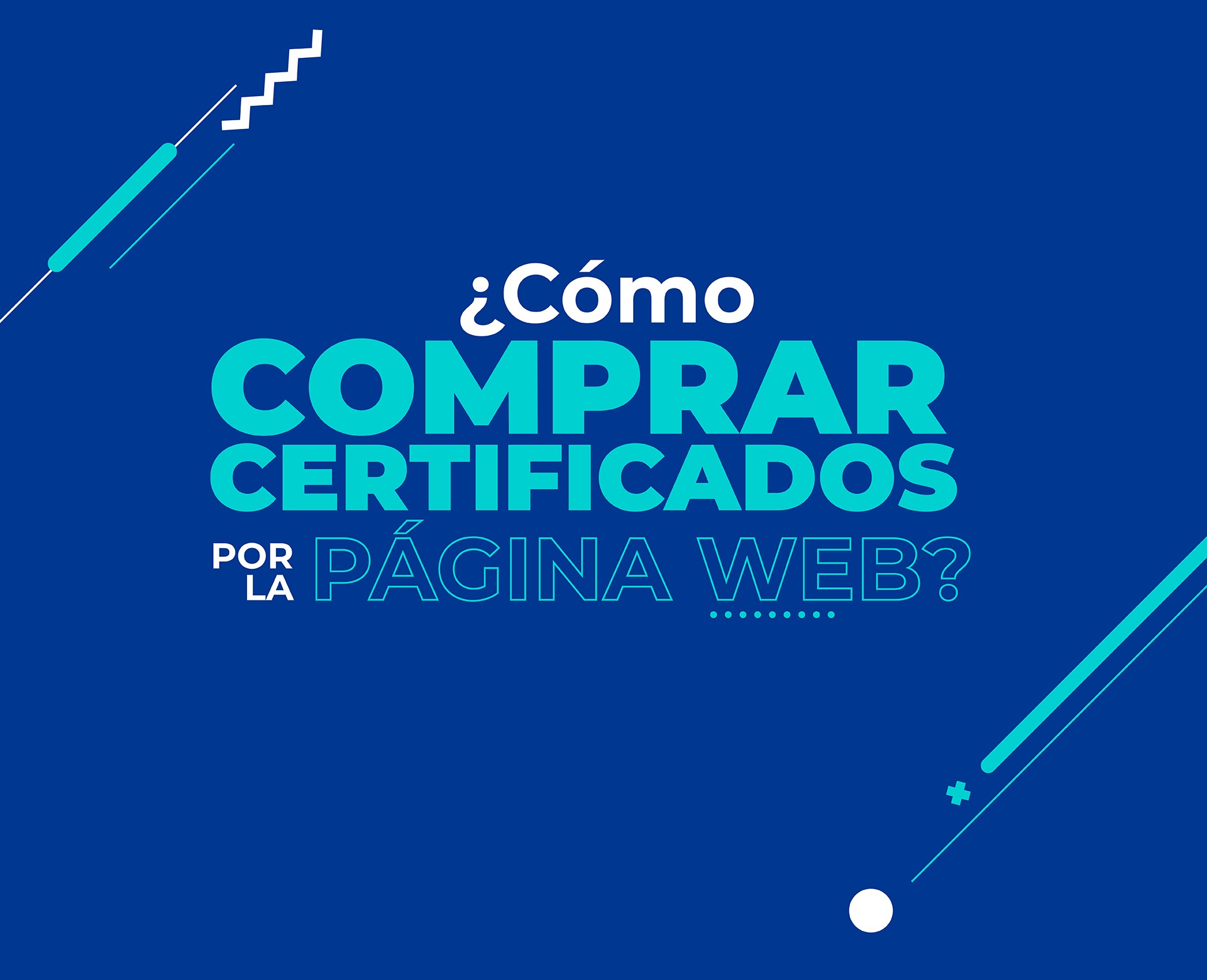 Como comprar certificados por la página web