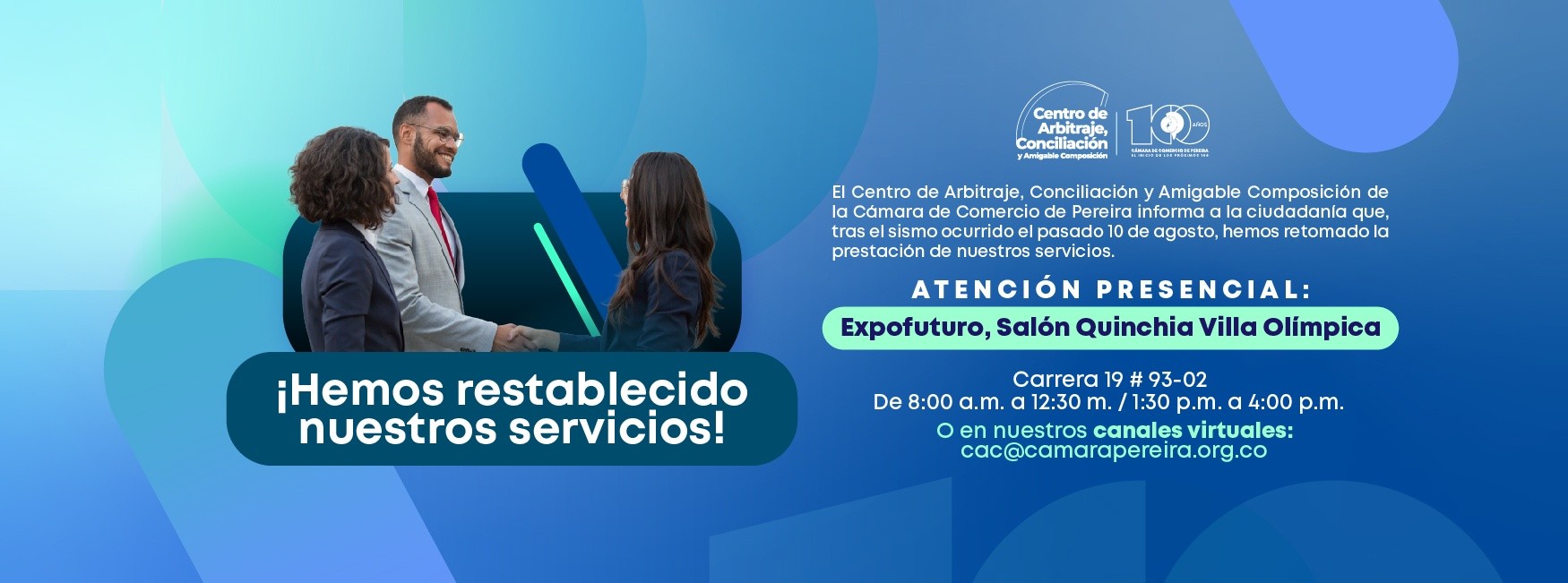 Banner de CAC REGRESA