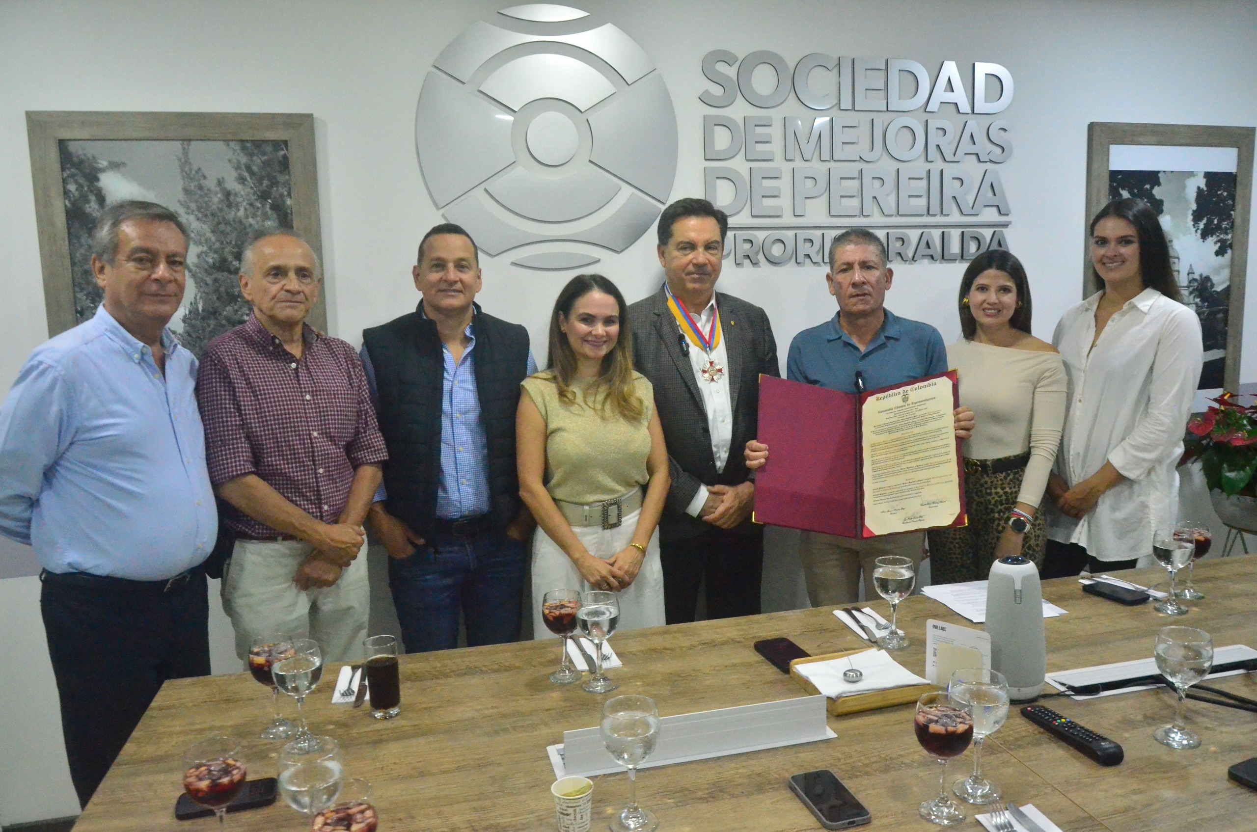 Imagen de Sociedad de Mejoras de Pereira ProRisaralda recibió reconocimiento por sus 100 años de historia