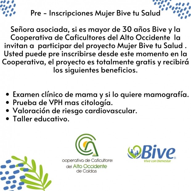 MUJER BIVE TU SALUD