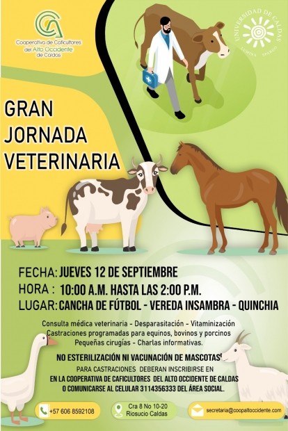 JORNADA VETERINARIA - VEREDA  INSAMBRÁ QUINCHIA