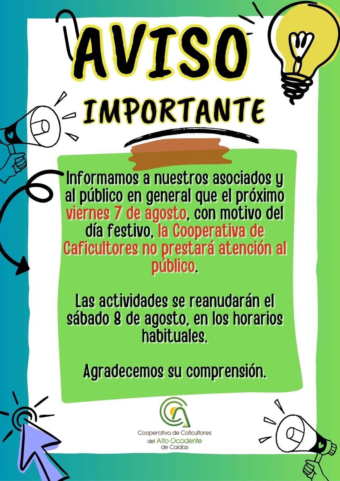 Caratula de evento