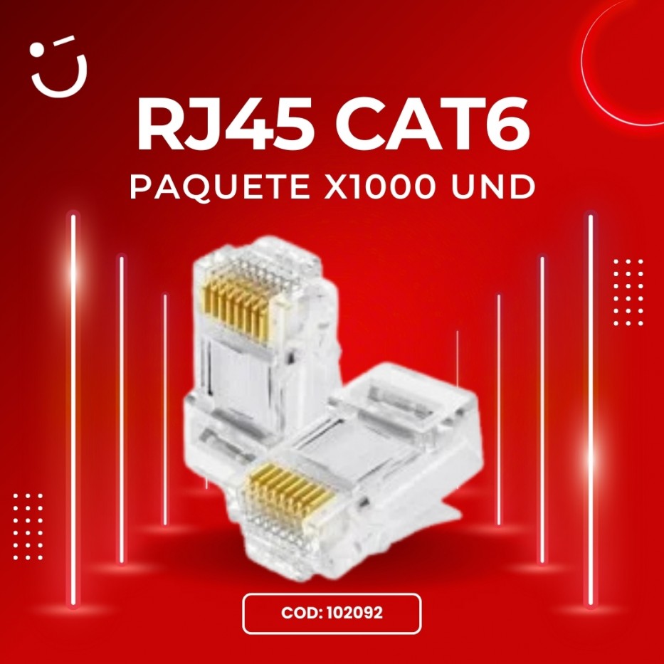 RJ45 CAT 6 X 1000 UND