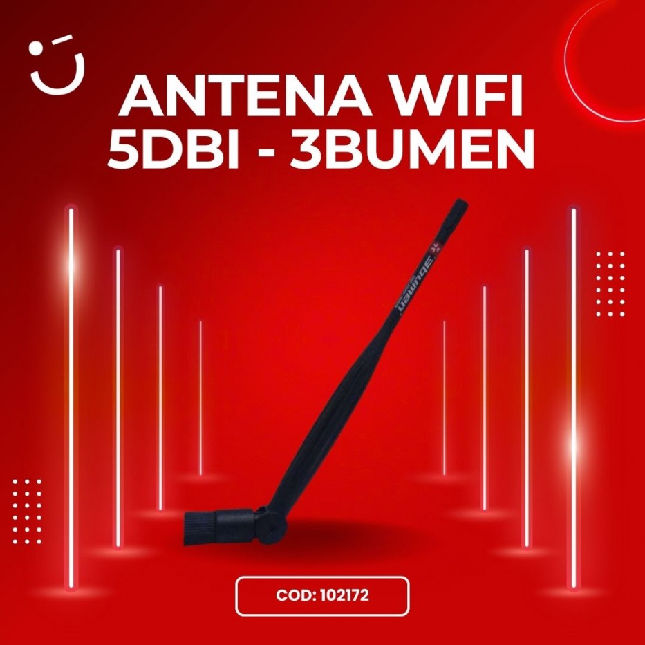 ANTENA WIFI 5DBI ROMPEMUROS - 3BUMEN