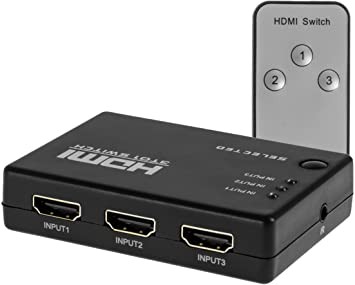 SWITCH HDMI 3 ENTRADAS 1 SALIDA CON CONTROL GENÉRICO, Sin Marca en Colombia  desde $37.230