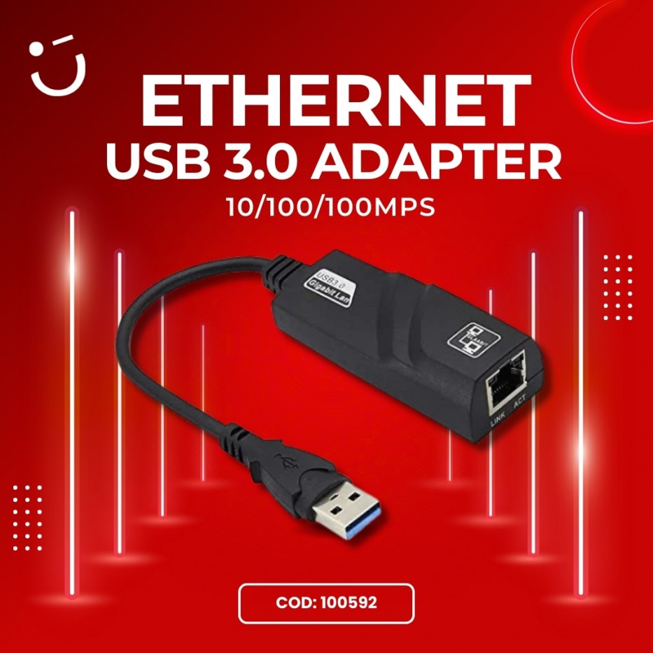 USB 3.0 ETHERNET ADAPTER 10/100/100 MBPS GIGABIT LAN