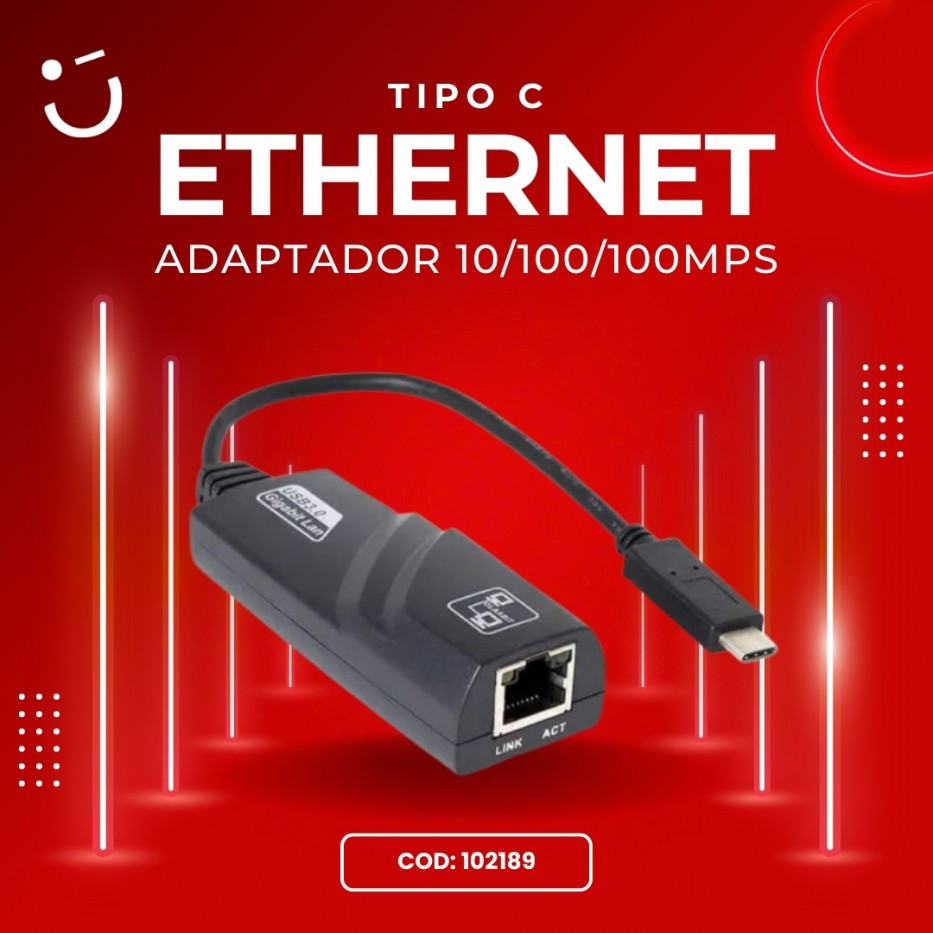 TIPO C A ETHERNET RJ45 USB 3.0 GIGABIT 10/100/100 MBPS