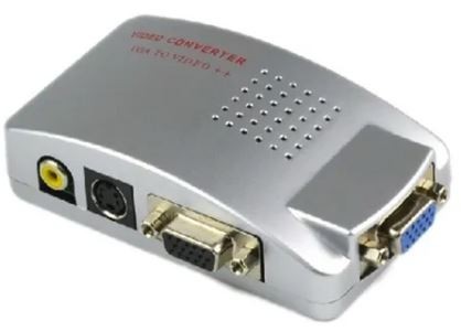 Vga Port Cable Adaptador Vga A Rca CONVERTIDOR CAJA RCA A VGA