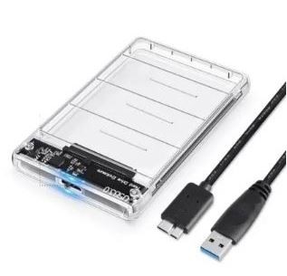 CAJA DISCO DURO TRANSPARENTE 3.0