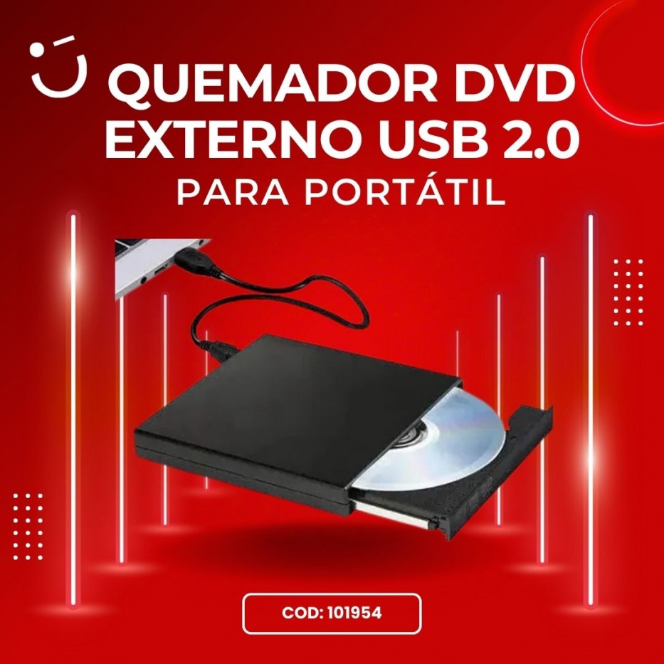QUEMADOR DVD EXTERNO PARA PORTATIL – USB 2.0