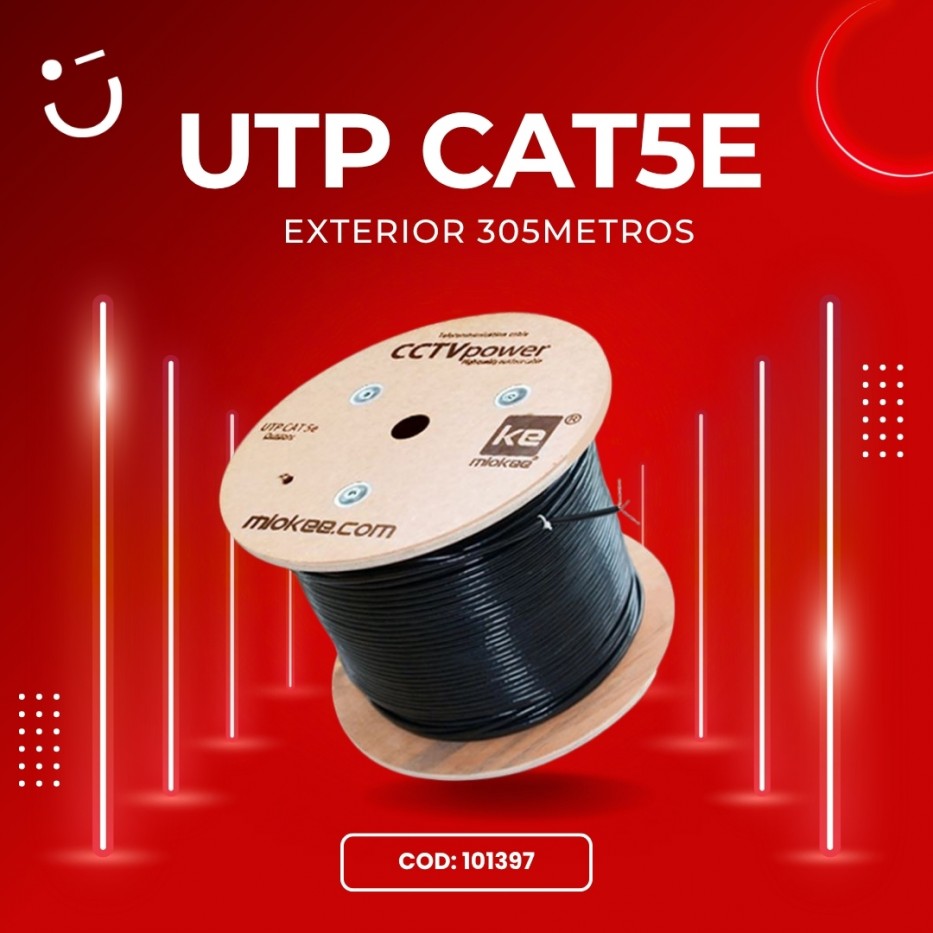 UTP CAT5E EXTERIOR 305 METROS