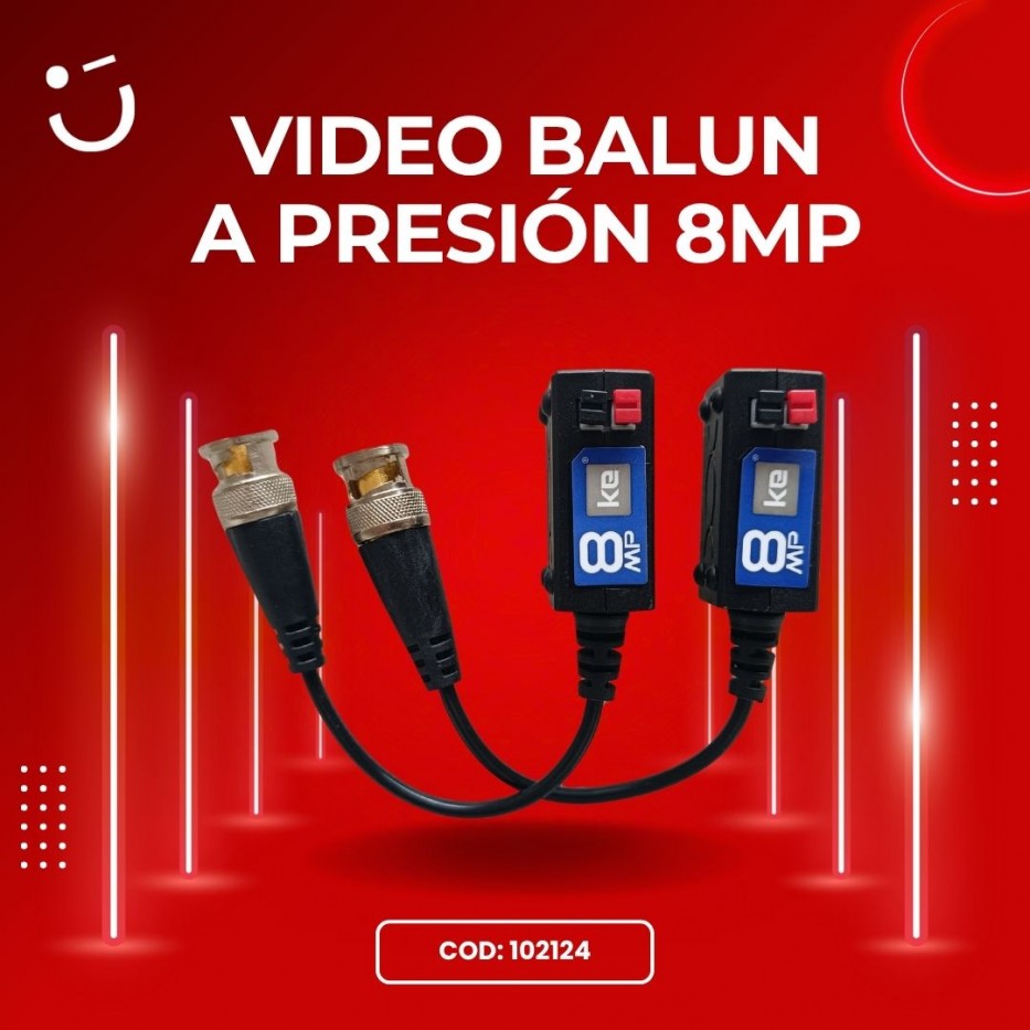 BALUN A PRESIÓN 8 MEGAPIXELES KE800