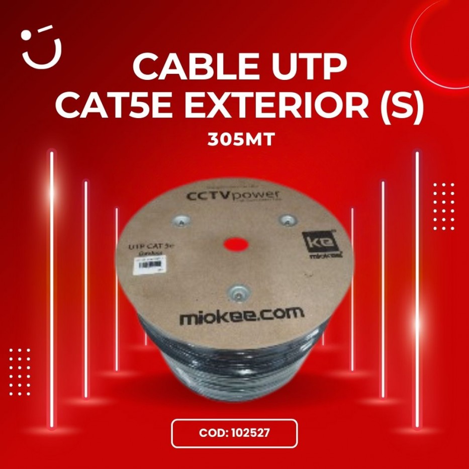 CABLE UTP CAT5E EXTERIOR (S) 305M