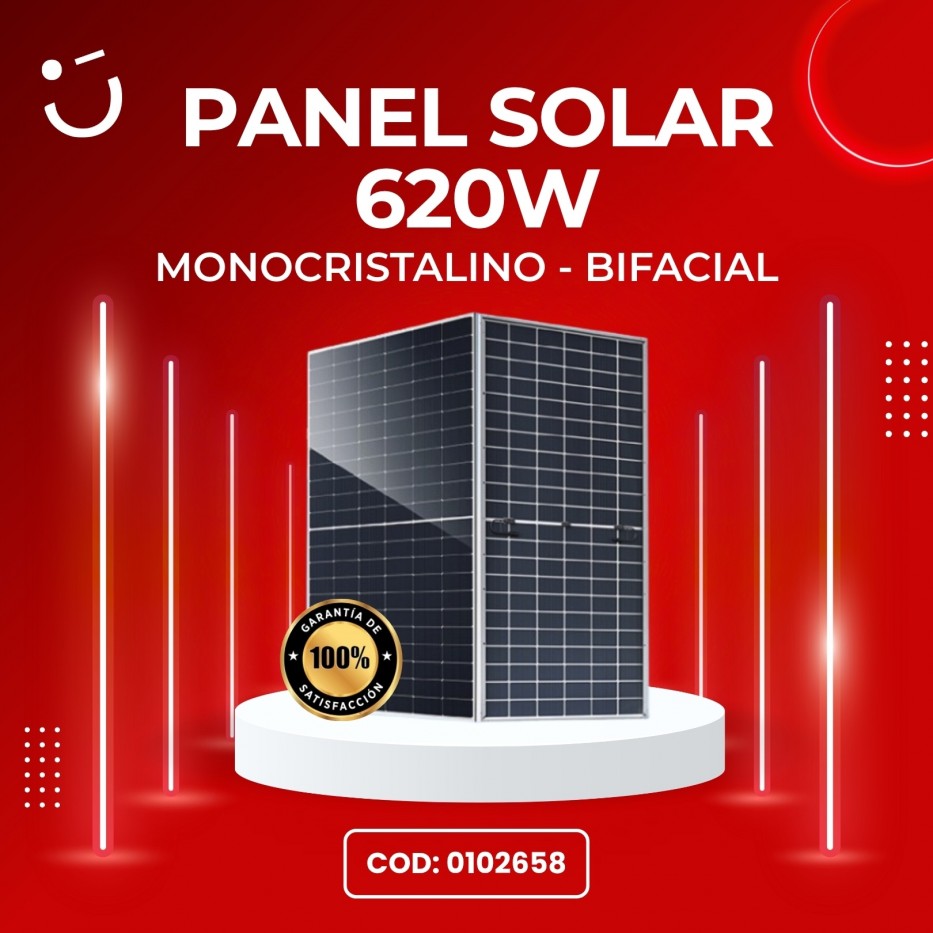 PANEL SOLAR MONOCRISTALINO BIFACIAL 620W 3BUMEN