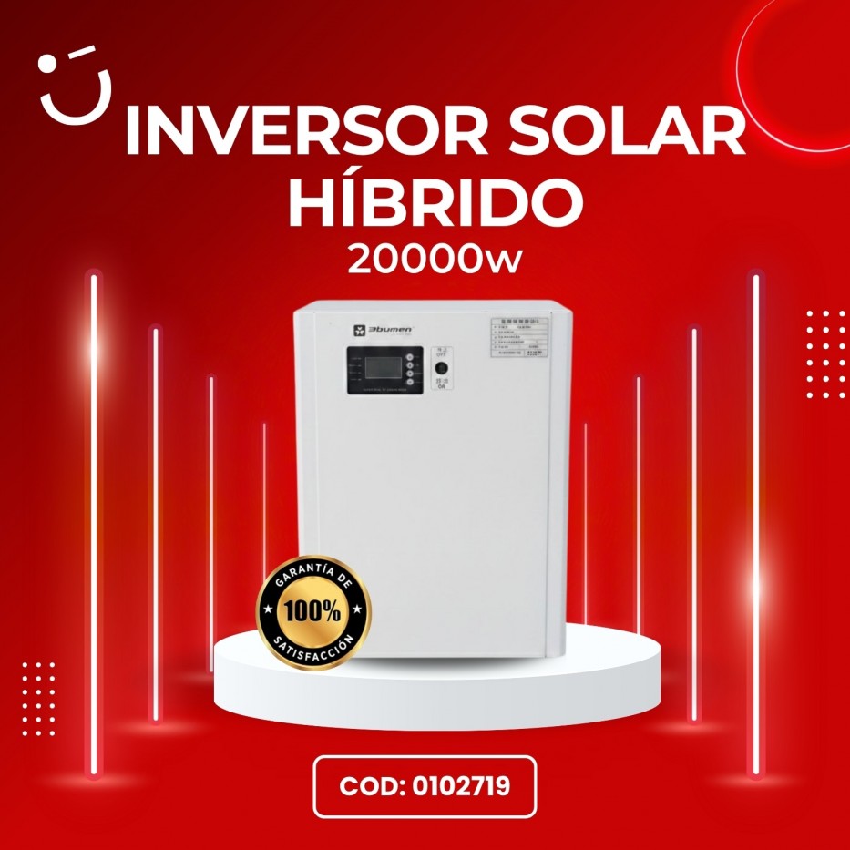 INVERSOR HÍBRIDO MPPT 20000W MODELO 2026 3BUMEN